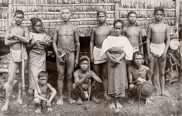 c. 1880s South East Asia - Philippines - family group