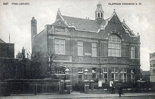 Free Library - Clapham Common, London S. W. Date: 1907