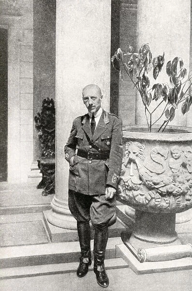 Gabriele D Annunzio, Italian author, as President of Fiume