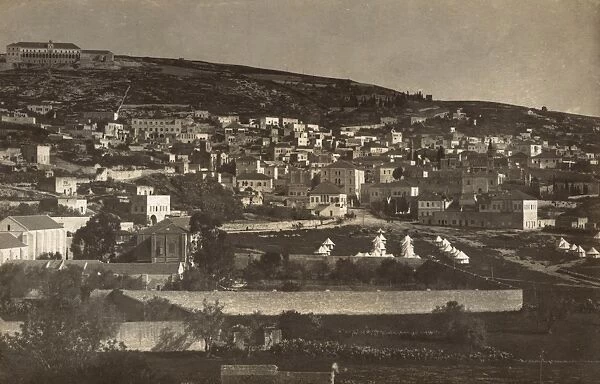 General view of Nazareth, Northern Israel, WW1