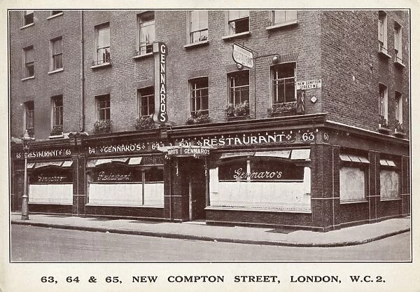 Gennaros Restaurant, New Compton Street, London