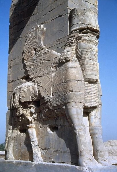 Iran. City of Persepolis. The Gate of all Nations or Xerxus