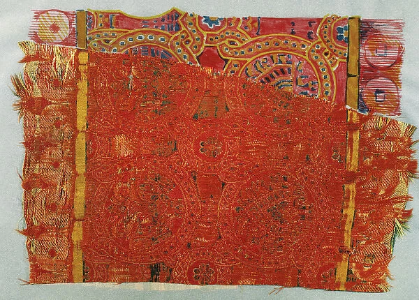 Islamic art. Spain. 12th-13th c. Tissue of La Seu d Urgell