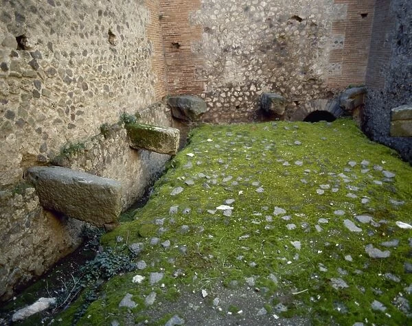 Italy. Pompeii. Public Latrines. Ruins