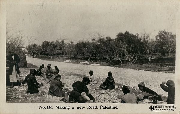 Making a new road, Palestine