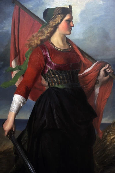 Mother Denmark, 1851, by Elisabeth Jerichau-Baumann (1819-18
