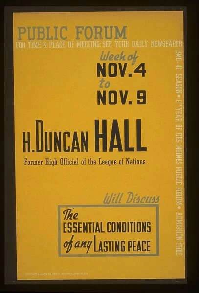 Public forum - H. Duncan Hall, former high official of the L
