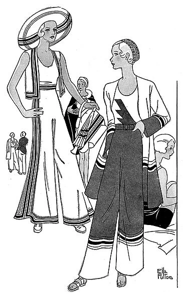 Pyjama suits from Gamages, 1931