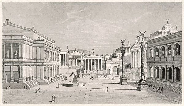 Reconstruction of the Roman Forum, Rome, Italy