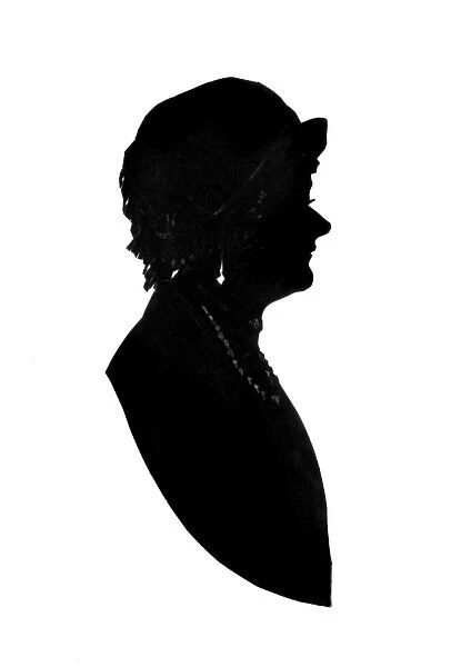 Silhouette portrait of Lady Alice Mahon