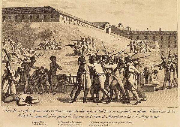 Spain. Peninsular War (1808-1809). French repression