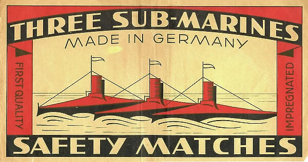 Three Submarines Safety Matches, made in Germany