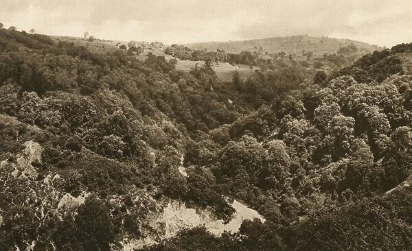 View of the Via Gellia in the Derbyshire Peak District