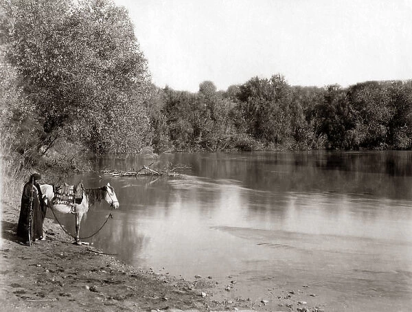 View of the River Jordan, Palestine (Israel) circa 1880s