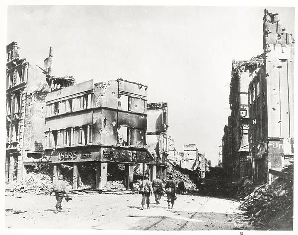 World War II Coblenz Koblenz after capture by US 3rd Army