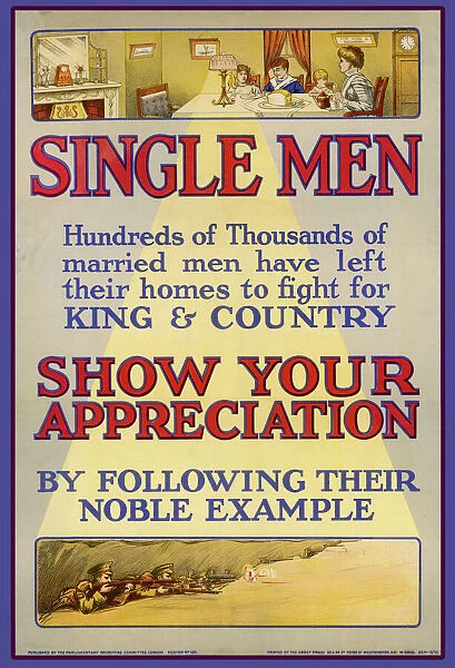 Ww1  /  Single Men Poster
