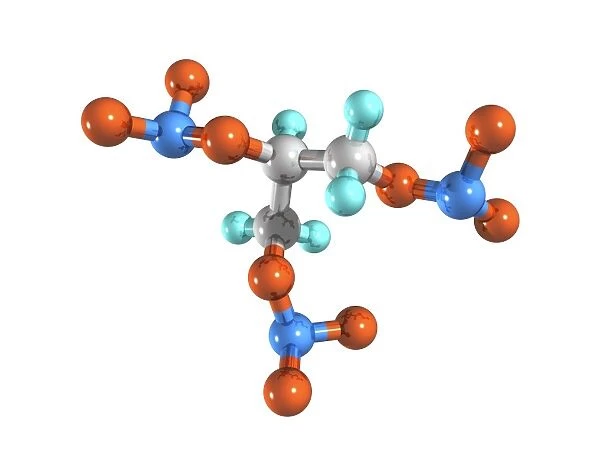 Nitroglycerin drug molecule