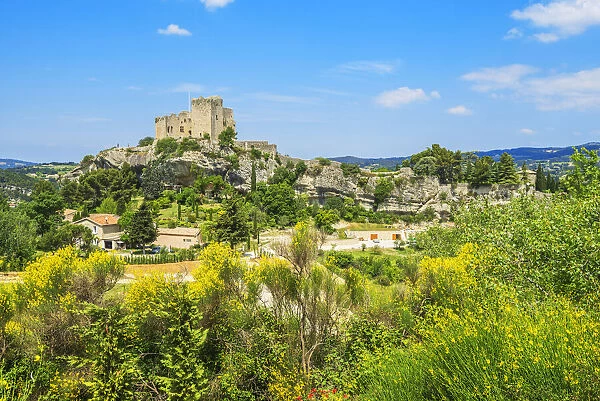 Castle of the counts of Toulouse, Vaison-La-Romaine, Vaucluse, Provence-Alpes-Cotes d'Azur, France
