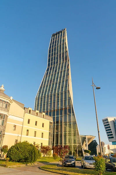 One of the modern tower in the skyline of Batumi. Batumi, Agiara region, Georgia