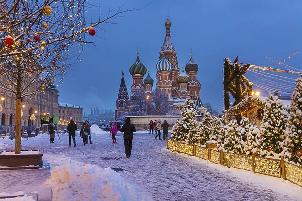 St. Basils cathedral, Red square, Moscow, Russia