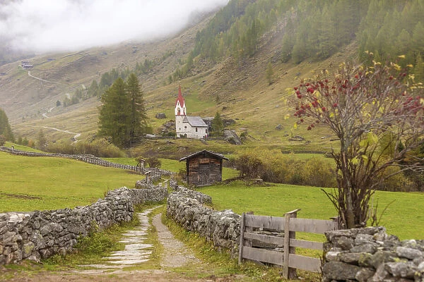 Way of the Cross to the Heilig-Geist Church in Kasern, Hinteres Ahrntal, South Tyrol, Italy
