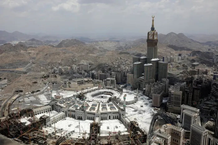 Framed Print : An aerial view of Kaaba at the Grand mosque in the holy city of Mecca Framed Print : An aerial view of Kaaba at the Grand mosque in the holy city of Mecca