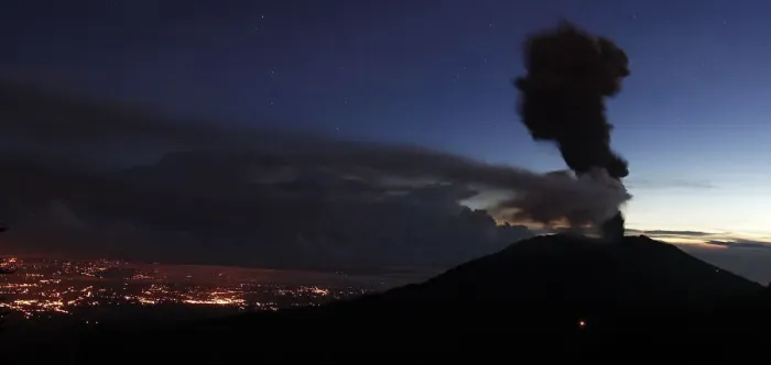 Framed Print : Ash rises over Turrialba volcano, as seen from San Gerardo de Irazu near Turrialba Framed Print : Ash rises over Turrialba volcano, as seen from San Gerardo de Irazu near Turrialba