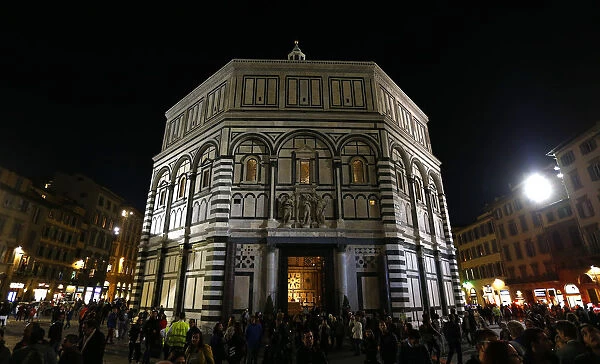 The Baptistery dedicated to St. John the Baptist is located in front of the Cathedral