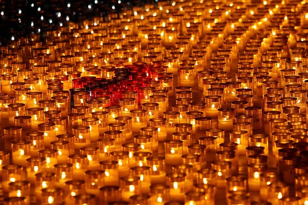 Candles are seen during the Festival of Lights Cittadella, in the medieval citadel in Victoria