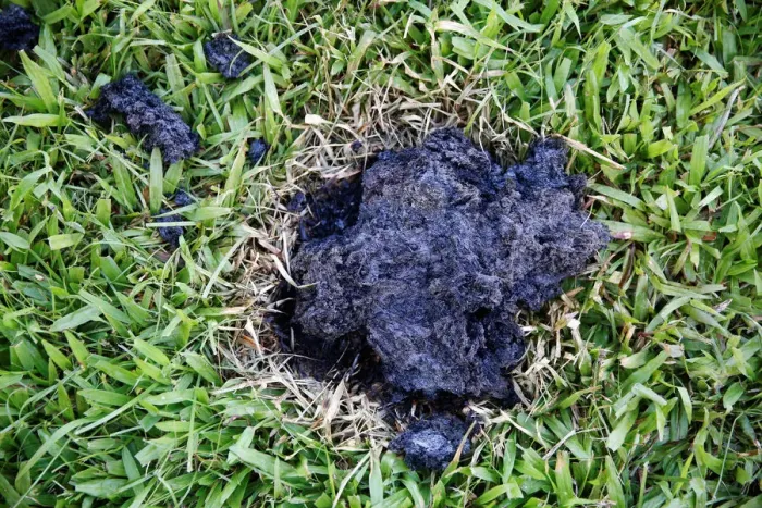 Framed Print : A chunk of lava cools on a lawn on the outskirts of Pahoa