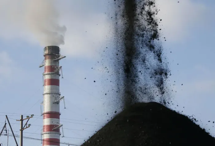 Framed Print : Coal is sorted into a pile at a warehouse of the Trypillian thermal power plant in Kiev Framed Print : Coal is sorted into a pile at a warehouse of the Trypillian thermal power plant in Kiev