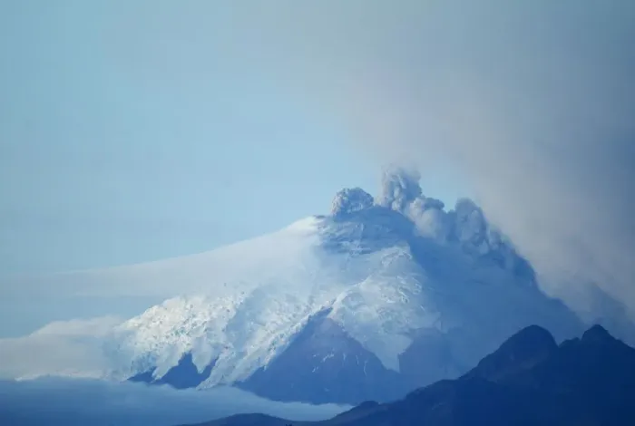 Framed Print : The Cotopaxi volcano, one of the worlds highest active volcanoes