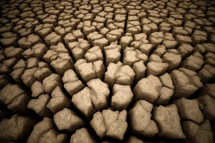 Framed Print : Cracks are seen in the dried up municipal dam in drought-stricken Graaff-Reinet Framed Print : Cracks are seen in the dried up municipal dam in drought-stricken Graaff-Reinet
