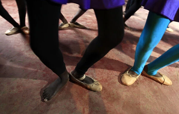 Dancers attend a ballet practice class in the Mathare valley slums in Kenyas capital