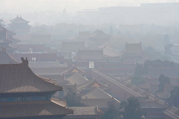 Forbidden City is seen amid smog ahead of Chinese Lunar New Year in Beijing