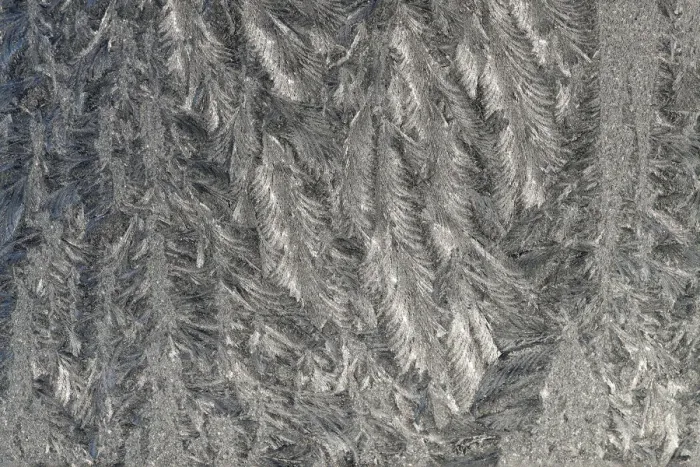 Framed Print : Frost pattern on a window following a cold night in Germany