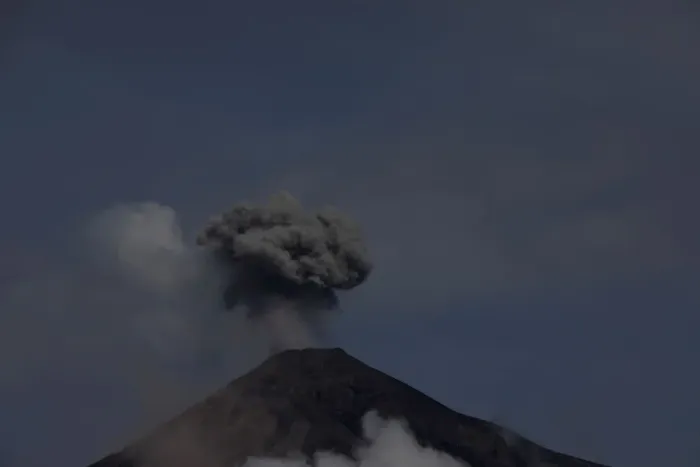 Framed Print : The Fuego volcano is seen from Alotenango Framed Print : The Fuego volcano is seen from Alotenango