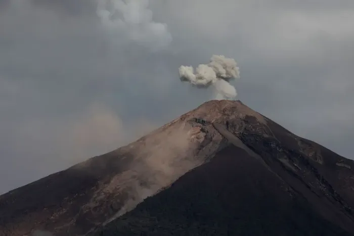 Framed Print : The Fuego volcano is seen from Alotenango Framed Print : The Fuego volcano is seen from Alotenango