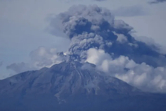 Framed Print : A general view of Calbuco volcano spewing ash and smoke near Puerto Varas Framed Print : A general view of Calbuco volcano spewing ash and smoke near Puerto Varas