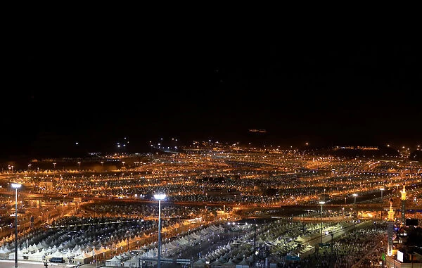 A general view of camps for pilgrims where they stay during the annual haj pilgrimage is