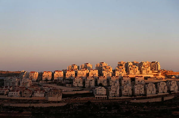 General view of houses of the Israeli settlement of Efrat, in the occupied West Bank