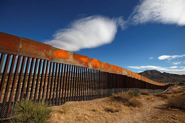 A general view shows a newly built section of the U. S. -Mexico border wall at Sunland Park