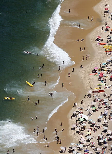 A general view of Vermelha beach is seen in Rio de Janeiro