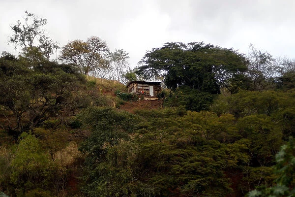 A house is pictured in Tegucigalpa