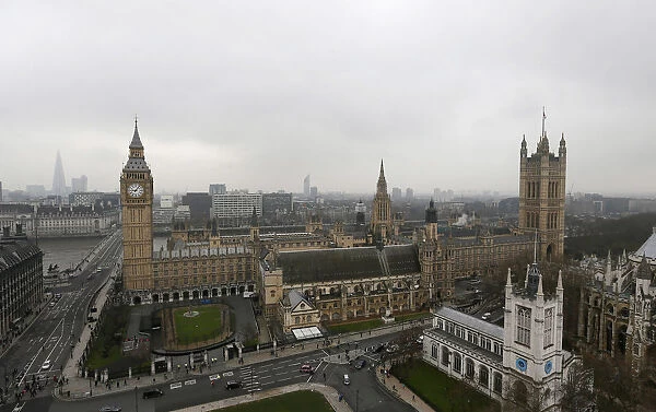 The Houses of Parliament are seen in central London