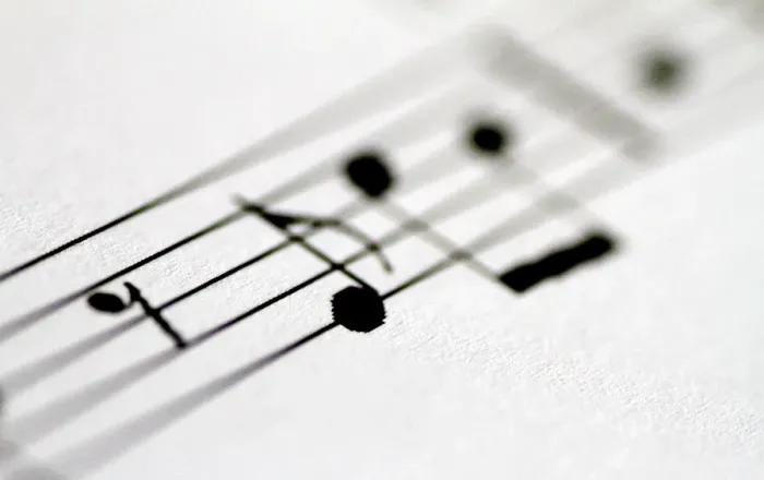 Framed Print : Illustration photo of music notes on sheet music Framed Print : Illustration photo of music notes on sheet music