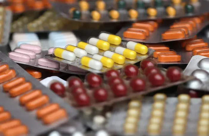 Framed Print : Illustration photo shows various medicine pills in their original packaging in Brussels Framed Print : Illustration photo shows various medicine pills in their original packaging in Brussels