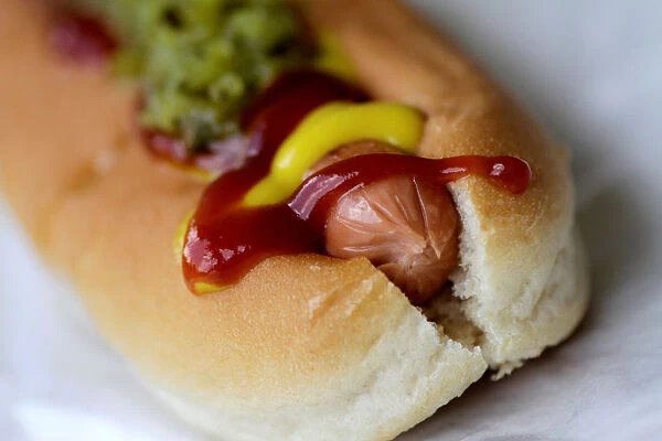 Illustration photo of a Veganburg vegan hotdog