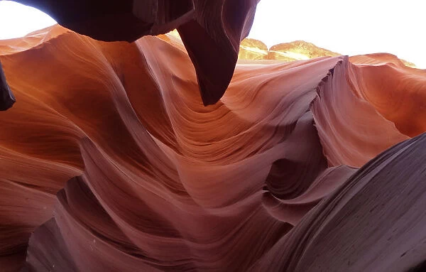 Inside view of Antelope canyon near Page, Arizona