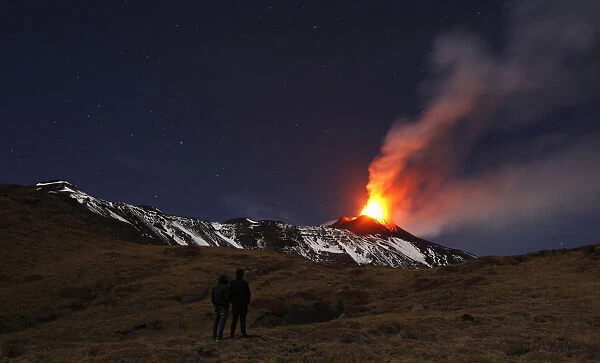 Italys Mount Etna erupts on the southern island of Sicily